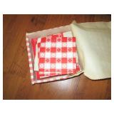 Picnic themed red plaid pattern dis...