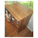 3-tier rolling microwave cart with ...