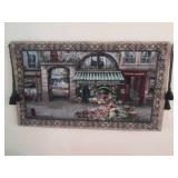 French themed wall tapestry approxi...