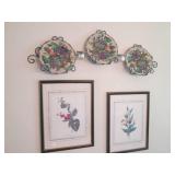 Fruit themed plates with candle ado...