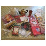 Ceramic tea pots, silver plated Spo...