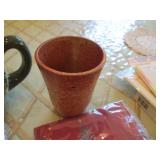 Ceramic tea pots, silver plated Spo...