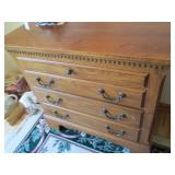 Vintage Wood 3-drawer night stand w...