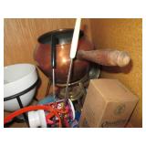 Lot of double burner style pots and...