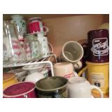 Assortment of coffee mugs, Canning ...