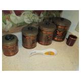 American Eagle adorned lidded tin W...