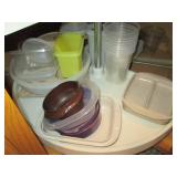Large assortment of Tupperware and ...
