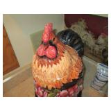Large painted ceramic Rooster Cooki...