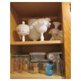 Vintage milk glass serving pitcher ...