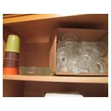 Variety of milk glass style mugs, v...