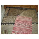 Bundle of area and entry style rugs...