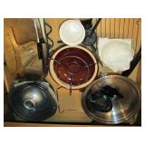 Glass and disposable bakeware pans,...