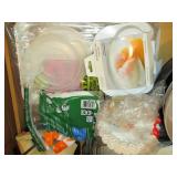 Glass and disposable bakeware pans,...