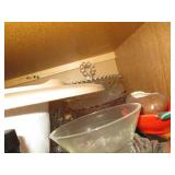 Variety of Cut glass bowls, trays, ...