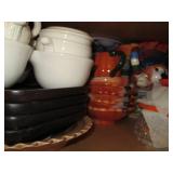 Huge collection of stoneware mugs, ...