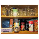 Content of 2-shelves containing a v...