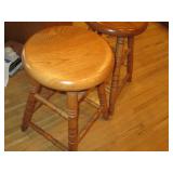 Set of (2) Very Sturdy solid Wood s...