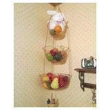 Metal 3-tier folding corner rack wi...