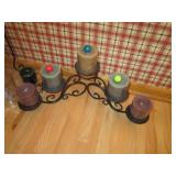 Metal 3-tier folding corner rack wi...