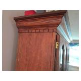 Solid 2pc Wood Buffet Hutch with up...