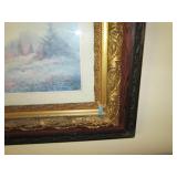 Meticulously carved framed wall art...