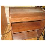 Small rolling microwave cart