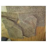 Shaggy style area rug with matching...