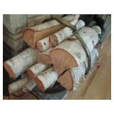 Antique Brass tone log holder, fire...