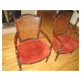Pair of wood framed lattice style b...