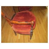 Pair of wood framed lattice style b...