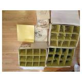 Gold rimmed floral etched stemware ...