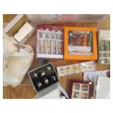 Storage tote containing place card ...