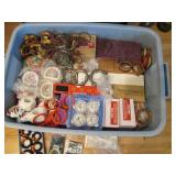 Storage tote containing a huge vari...