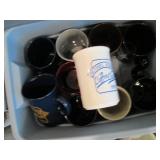 Lot of assorted coffee mugs and gla...
