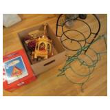 Tabletop serving bowl towers and Ch...