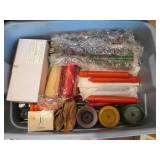 Storage tote containing new in pack...