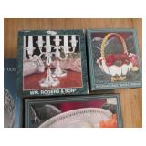 Silver Plated serving trays, handle...