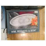 Silver Plated serving trays, handle...