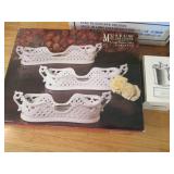 New in box porcelain flatware caddi...