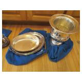 Silver Plated ice bucket, serving p...