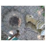 2pc concrete bird bath with additio...