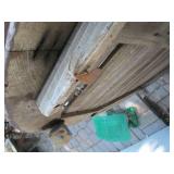 Oval wood Patio Table and base with...