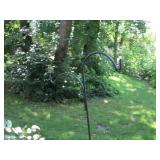 Tall metal shepherds hooks and bird...