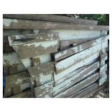 Vintage fence sections, wood crates...