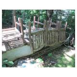 Large bundle of wood Outdoor chairs...