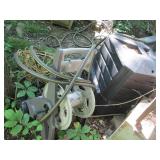 Outdoor composted, mobile hose reel...