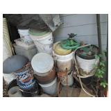 Covered Suncast hose reel with hose...