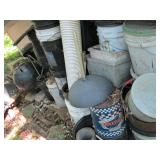 Covered Suncast hose reel with hose...