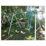 Vintage Metal framed swing set with...