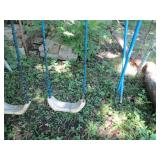 Vintage Metal framed swing set with...